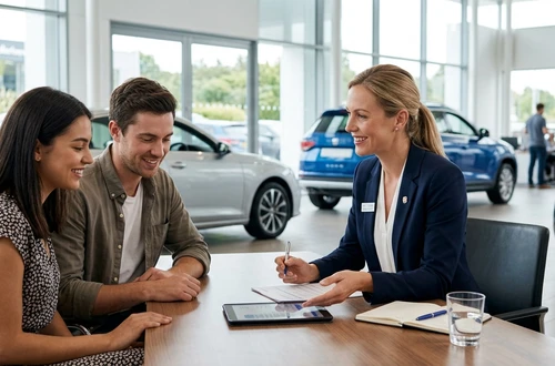 DriveWise advisor meeting with a borrower